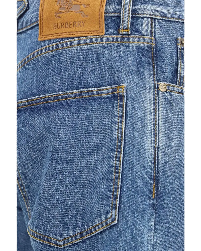 Burberry Straight-Leg Jeans — Blue 