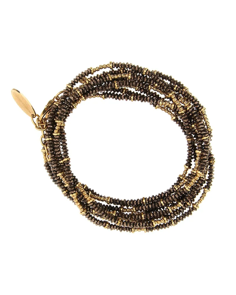 Brunello Cucinelli Wrap Necklace — Gray Gray
