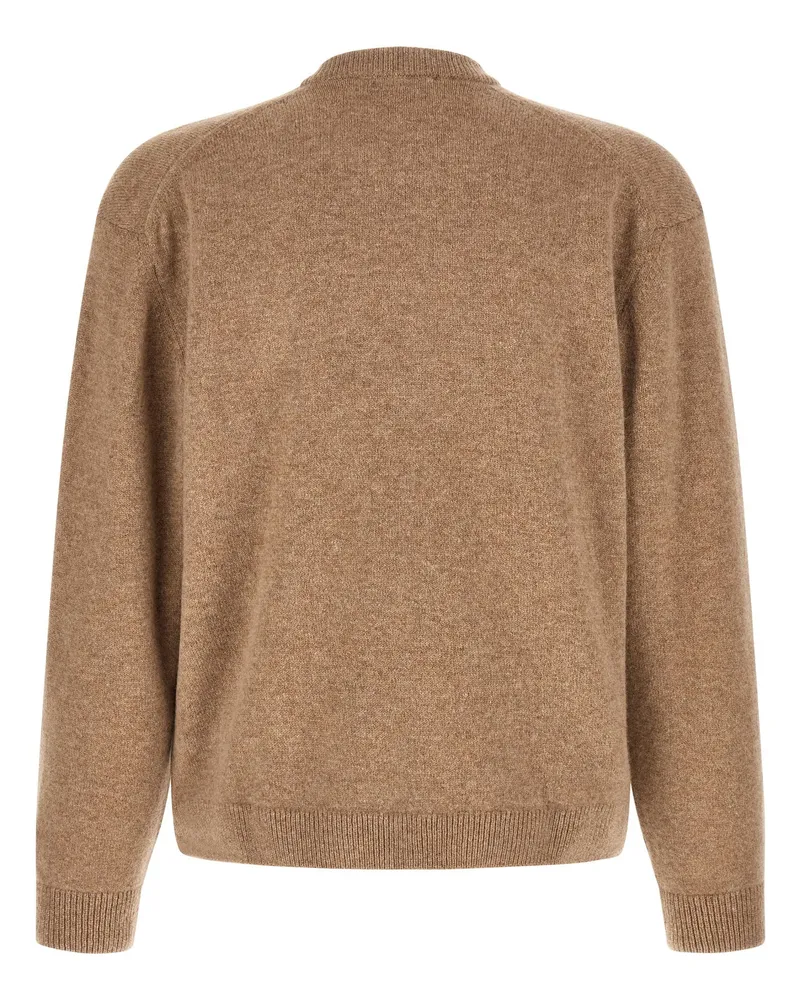 Kitsuné Fox Head Sweater — Camel Camel