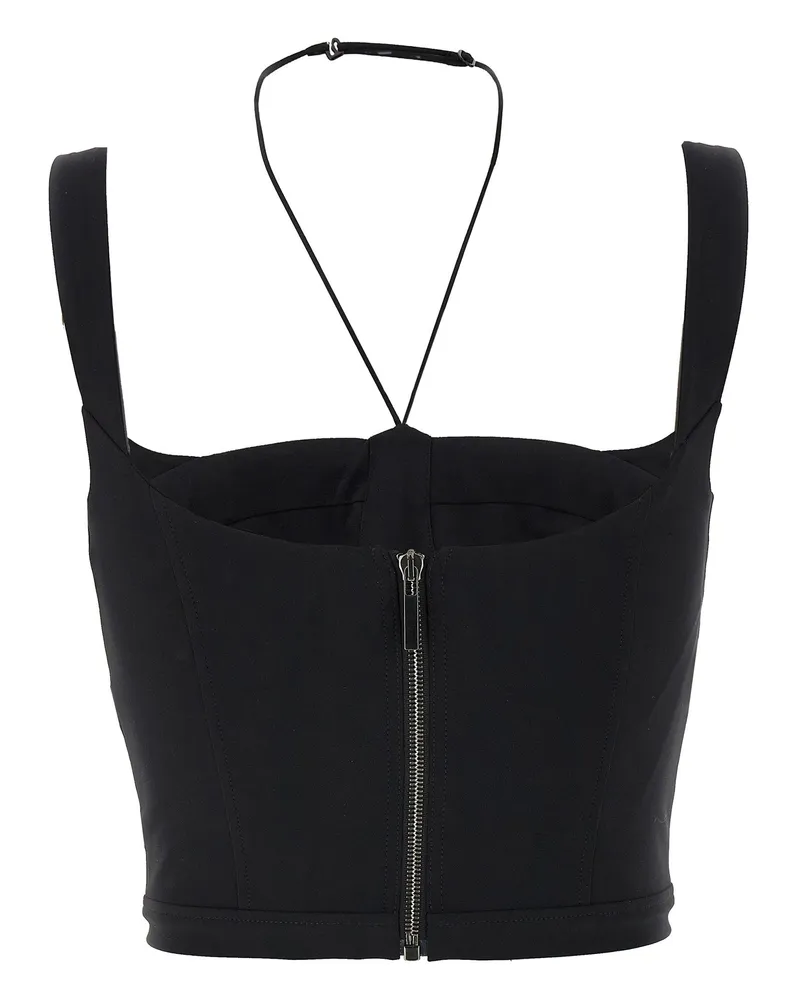 Nensi Dojaka Shaped Bustier Bodysuit — Black Black