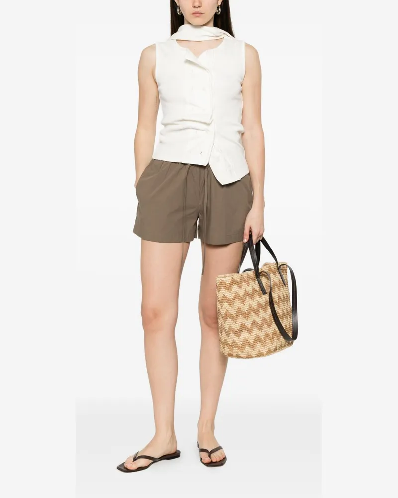 Matteau Cotton Shorts — Taupe Taupe
