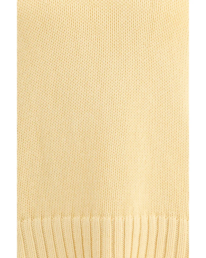 Sunflower Men's Cotton Sweater Frederik Off White Sweatshirts Yellow