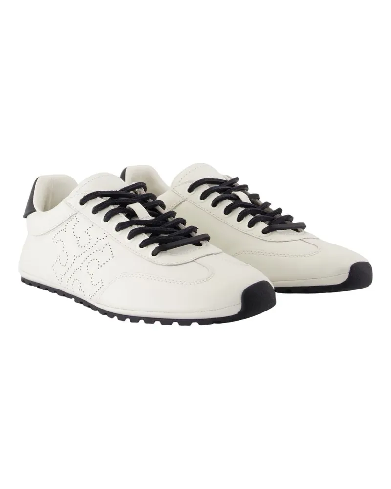 Tory Burch Women's Perforated Lambskin Sneaker White White