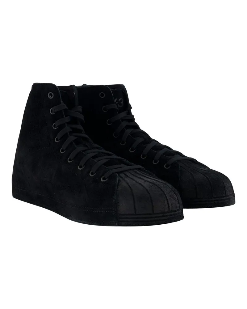 Y-3 Nizzastar Hi Sneakers — Black Black