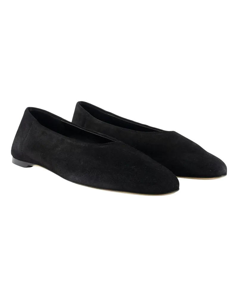 Totême Women's Calfskin Slip Flat Black Black