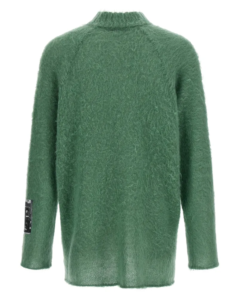 Undercover Men's Bicolor Wool Cardigan Clothing Green