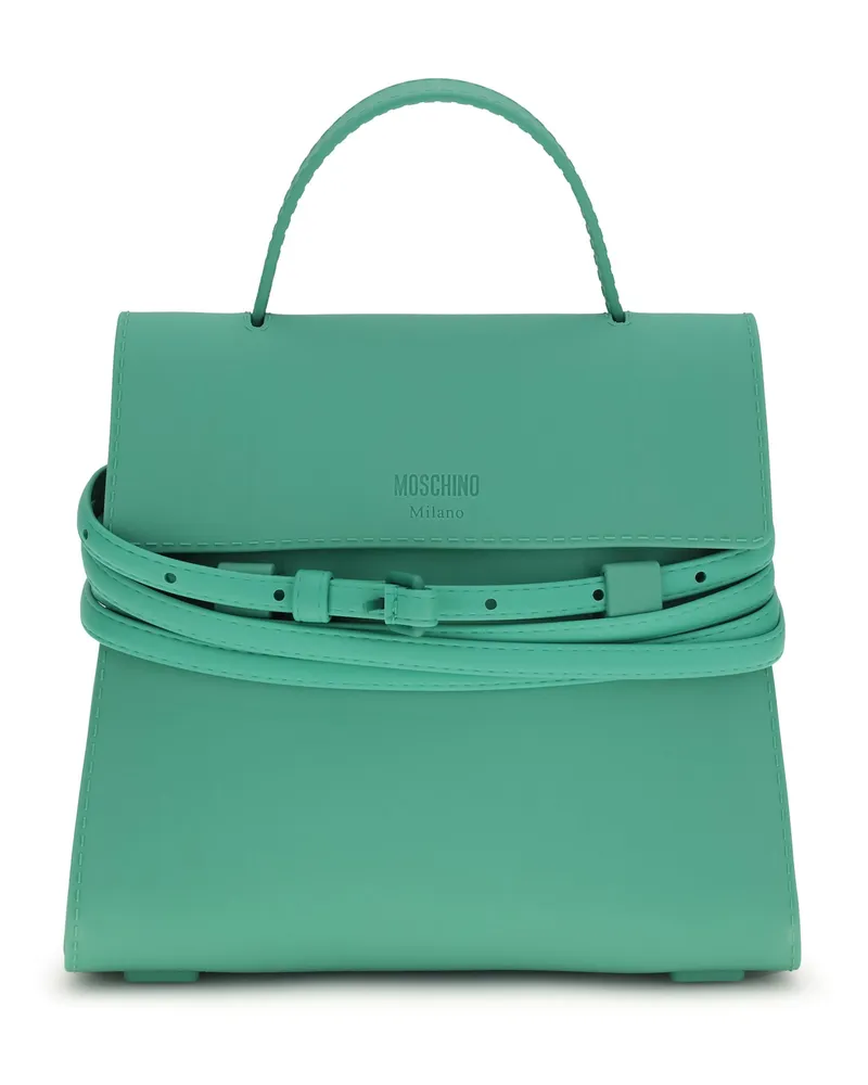 Moschino Women's Handbag Tie Me Green Silicone Handbags Hand Bags Green