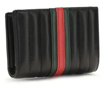 Quilted Leather Wallet — Black