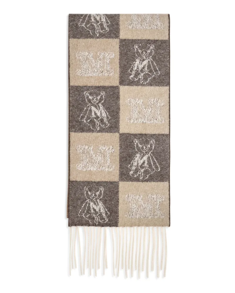Max Mara Women's Cashmere Fringed Scarf Camel Scarfs Camel