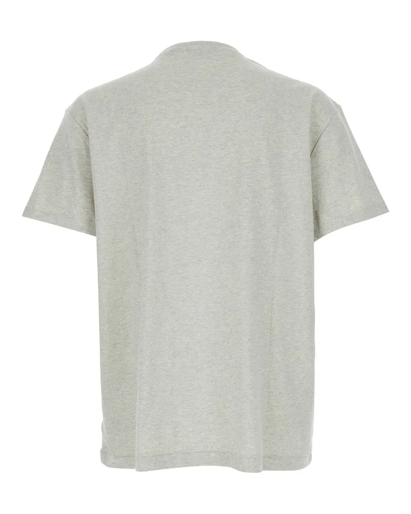 Ralph Lauren Logo-Printed Cotton T-Shirt — Gray Gray