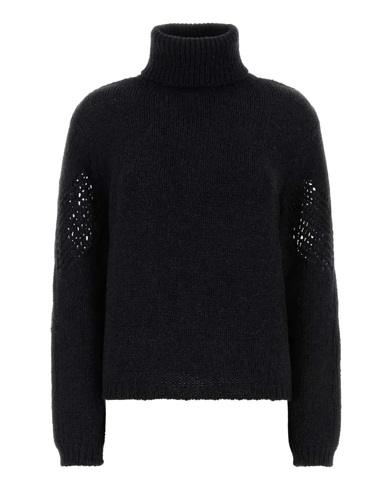 Our Legacy Women's Rollneck Sweater Charcoal Merino Wool Charcoal