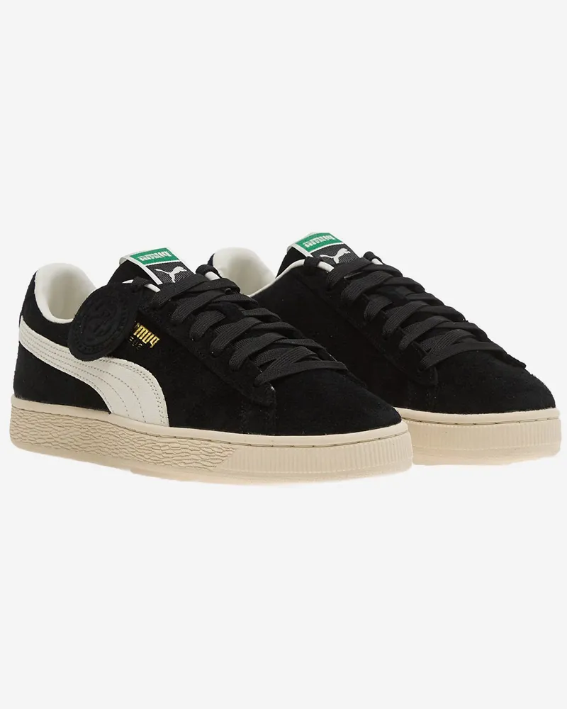 Puma Unisex Sneakers Charles Suede With Leather Details Black Trainers Black