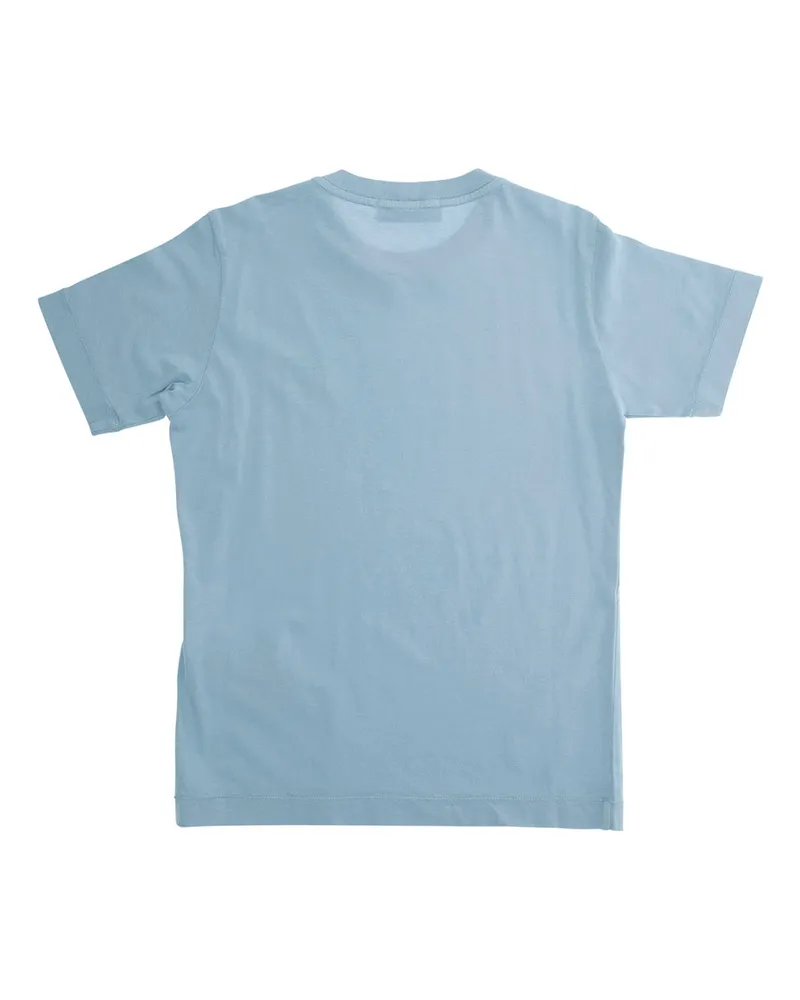 Stone Island Logo-Patch T-Shirt — Light Blue Light