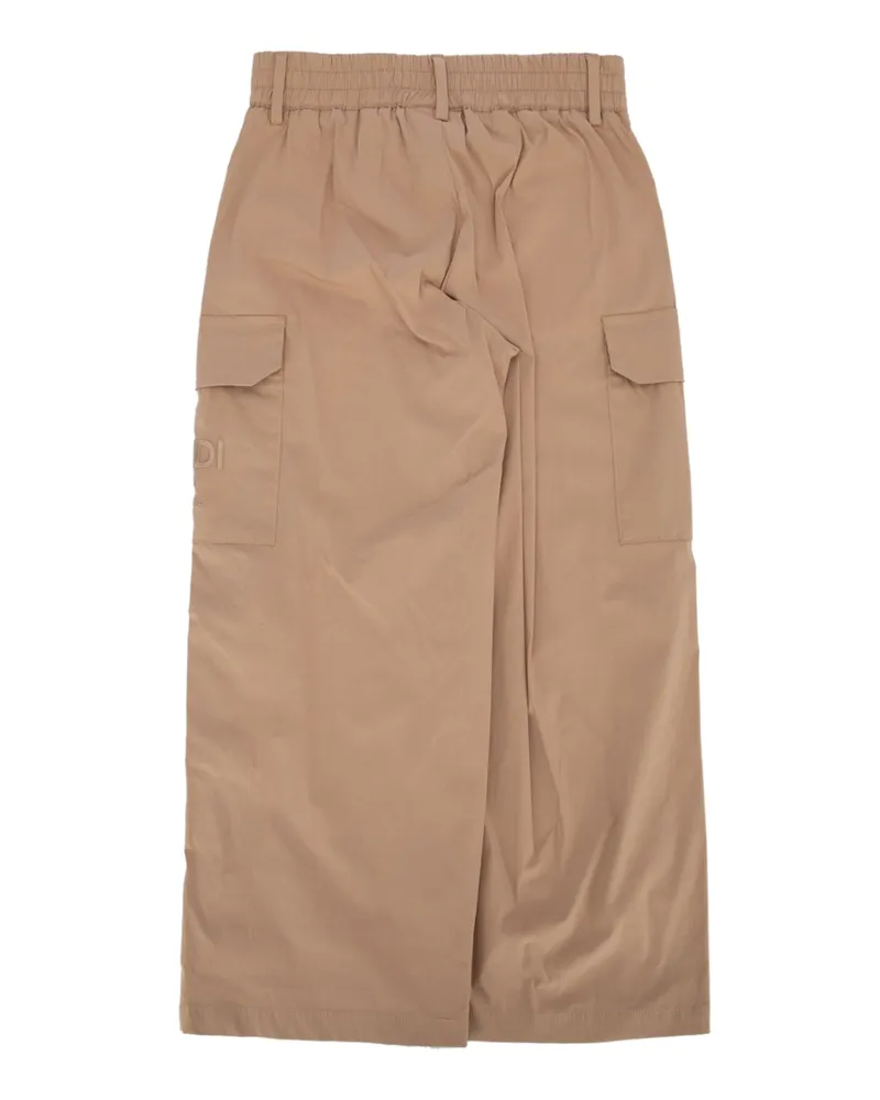 Fendi Boys' Pantalone Trench Pantaloni Trousers Beige