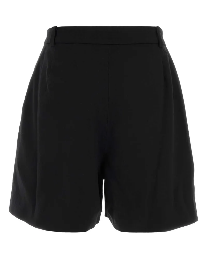 Alessandra Rich Women's Black Stretch Crepe Bermuda Shorts Black