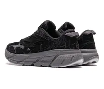 Men's Clifton L Sneaker Black Suede Nubuck Rubber