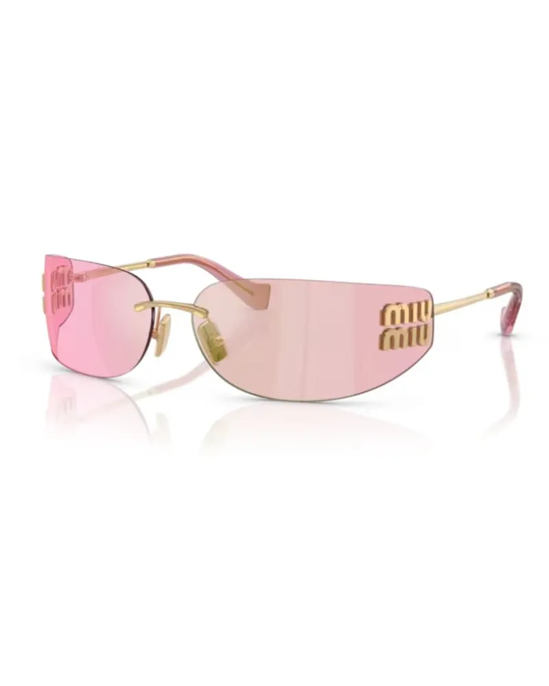 Miu Miu MUA51S Rimless Sunglasses — Pink Pink