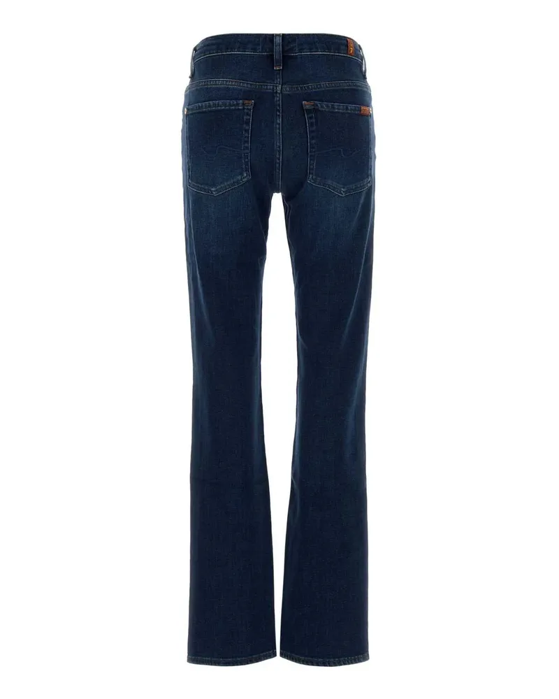 7 for all mankind Women's Blue Stretch Denim The Slim Jeans Blu Blue