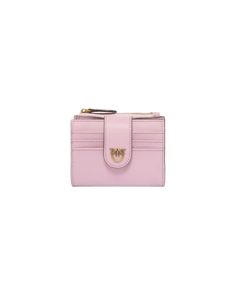 Pinko Logo Plaque Wallet — Pink Pink