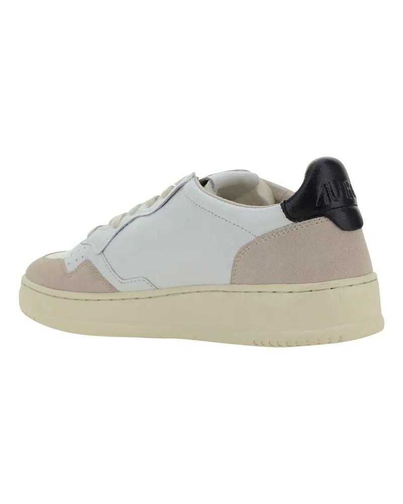 AUTRY Men's Sneakers Medialist Leather White-Black Trainers White/black White