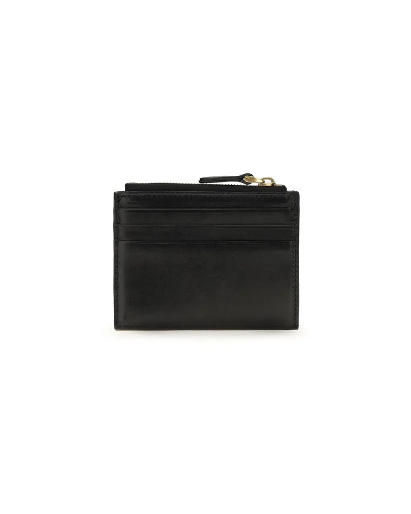 Valentino Garavani Men's Black Calf Leather Bos Taurus Wallet Black