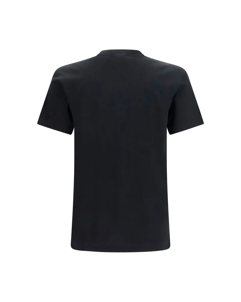 Dolce & Gabbana Men Black Cotton T-Shirt Black