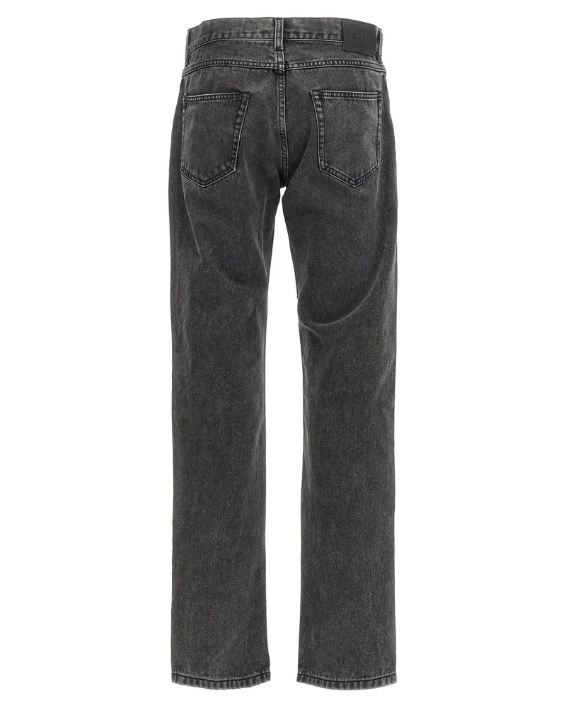 Alexander McQueen Men Black Cotton Straight-Leg Jeans Clothing Black