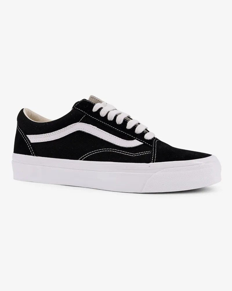 Vans Men's Sneakers Old Skool Canvas Black Canvas-Rubber Trainers Canvas/rubber Black