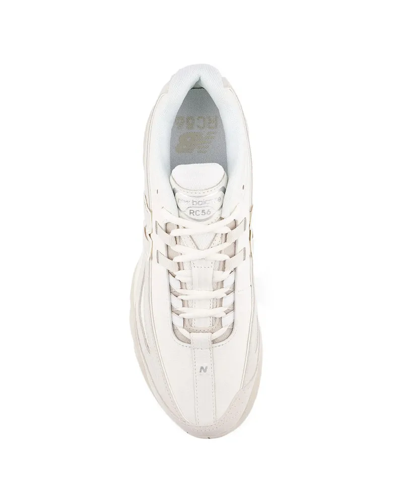 New Balance Perforated Calf Leather Sneaker Neutrals