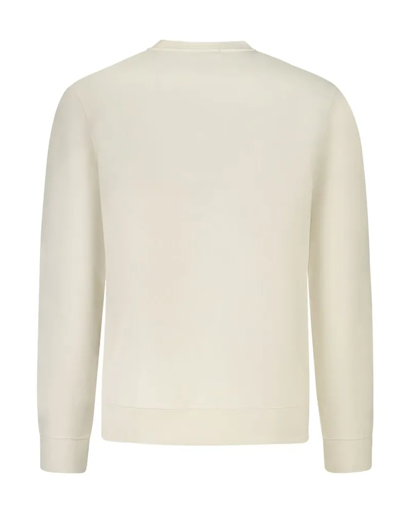 Calvin Klein Logo-Embroidered Cotton Sweatshirt — White White