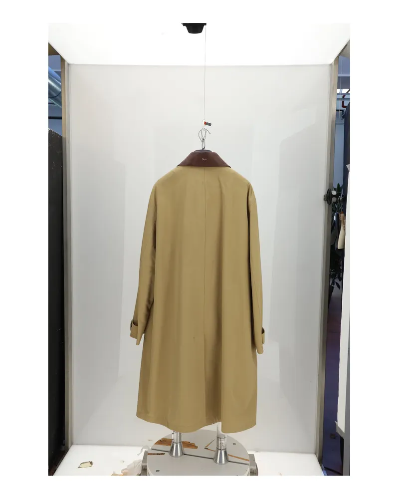 Dior Men's Coat Cappotto Beige Cotton Beige