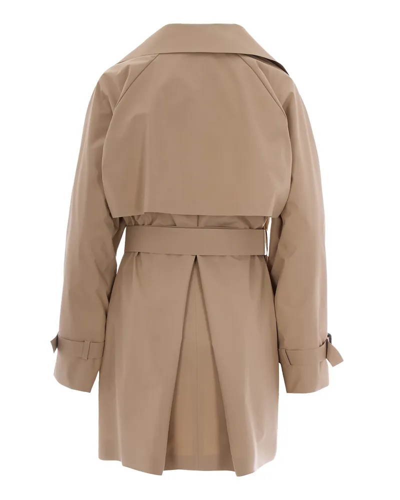 Max Mara Women's Short Trench Coat Beige Outer: Polyester & Raincoats Beige