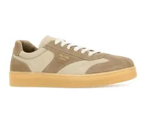 Men's Beige Suede E Re-Nylon Sneakers Deserto