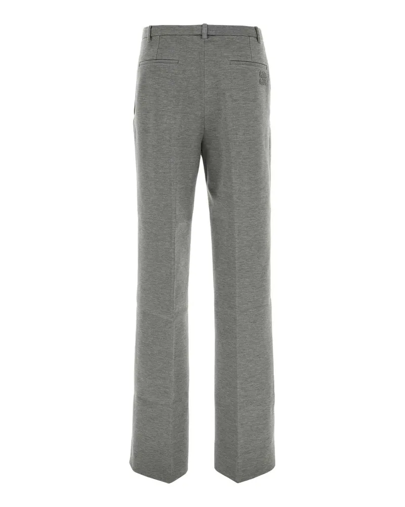 Miu Miu Mp1931sooo18fq F0031 Grigio Eapavi Pantaloni Trousers Gray