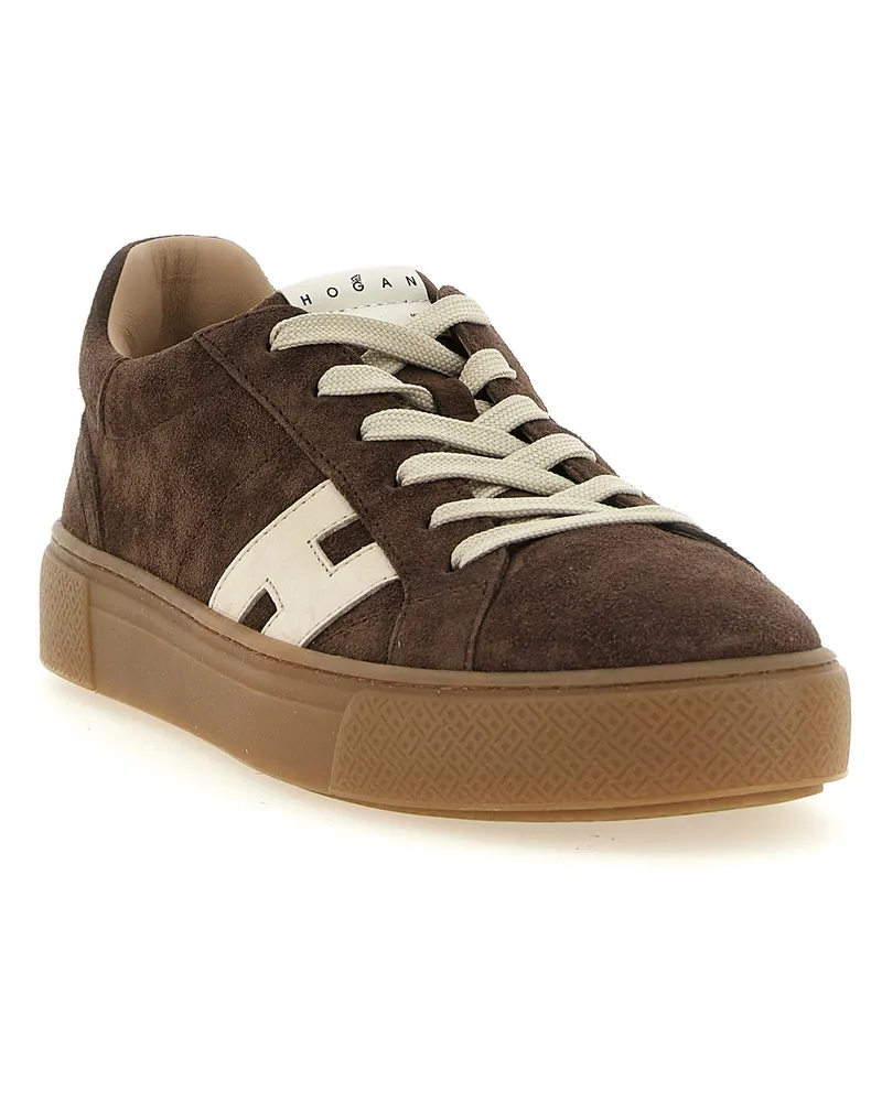 Hogan Crosswind Sneakers — Brown Brown