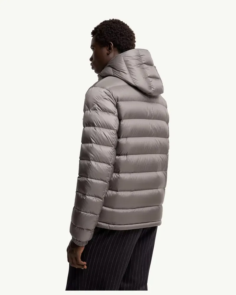 Moncler Quilted Nylon Down Jacket Gris