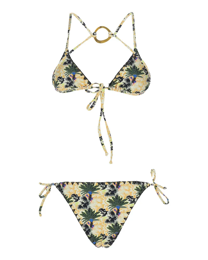 Anjuna Women Bikini With Removable Cups, Multicolour Polyamide Swimwear Sea Clothing Multicolor