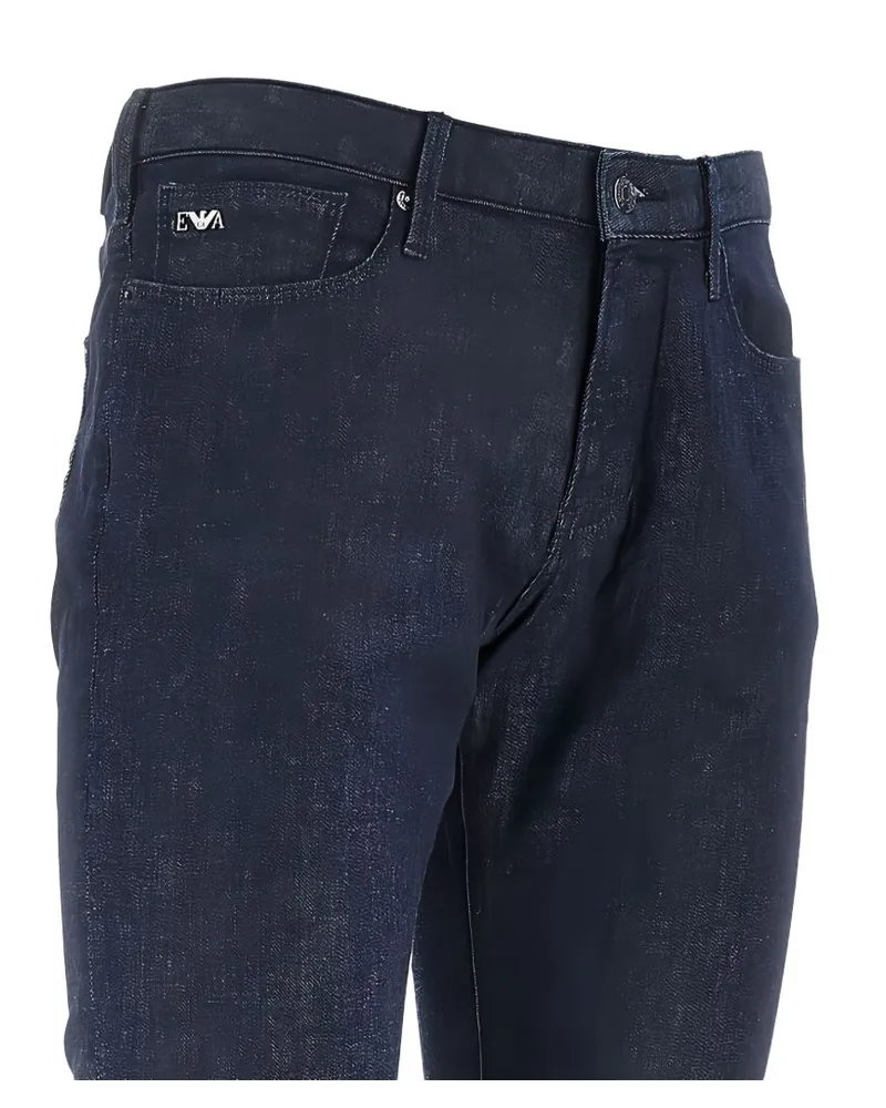 Emporio Armani Slim-Fit Denim Jeans — Navy Navy
