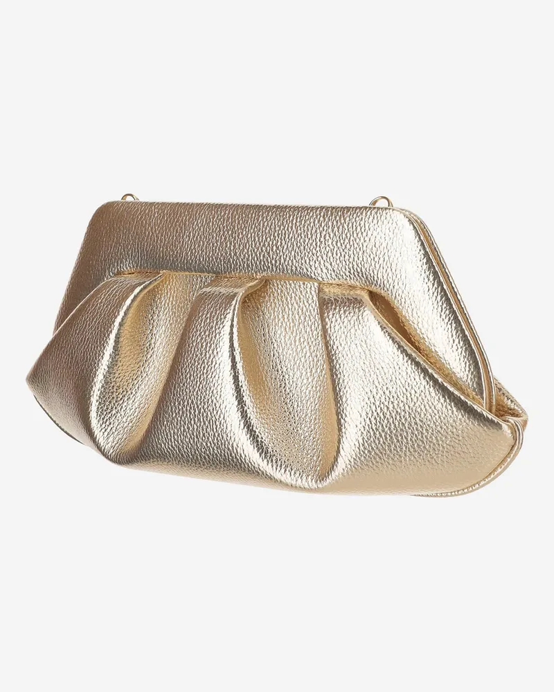 THEMOIRÈ Women's Shoulder Bag Bios Gold Vegan Leather Gold