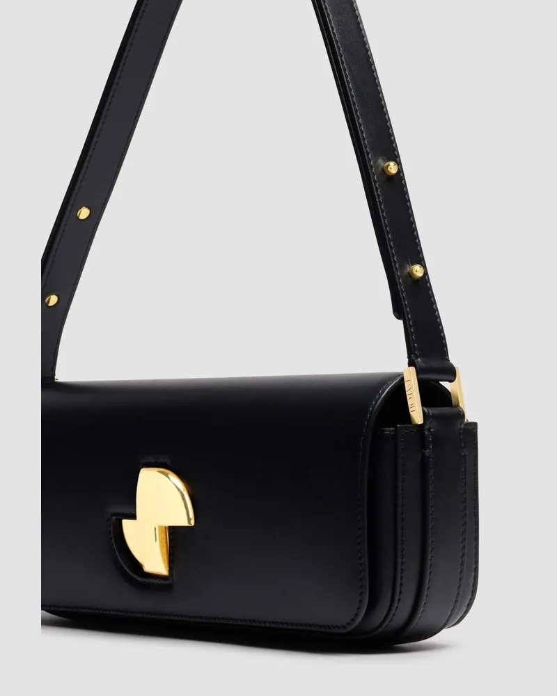 Patou Lock Baguette Shoulder Bag — Black Black