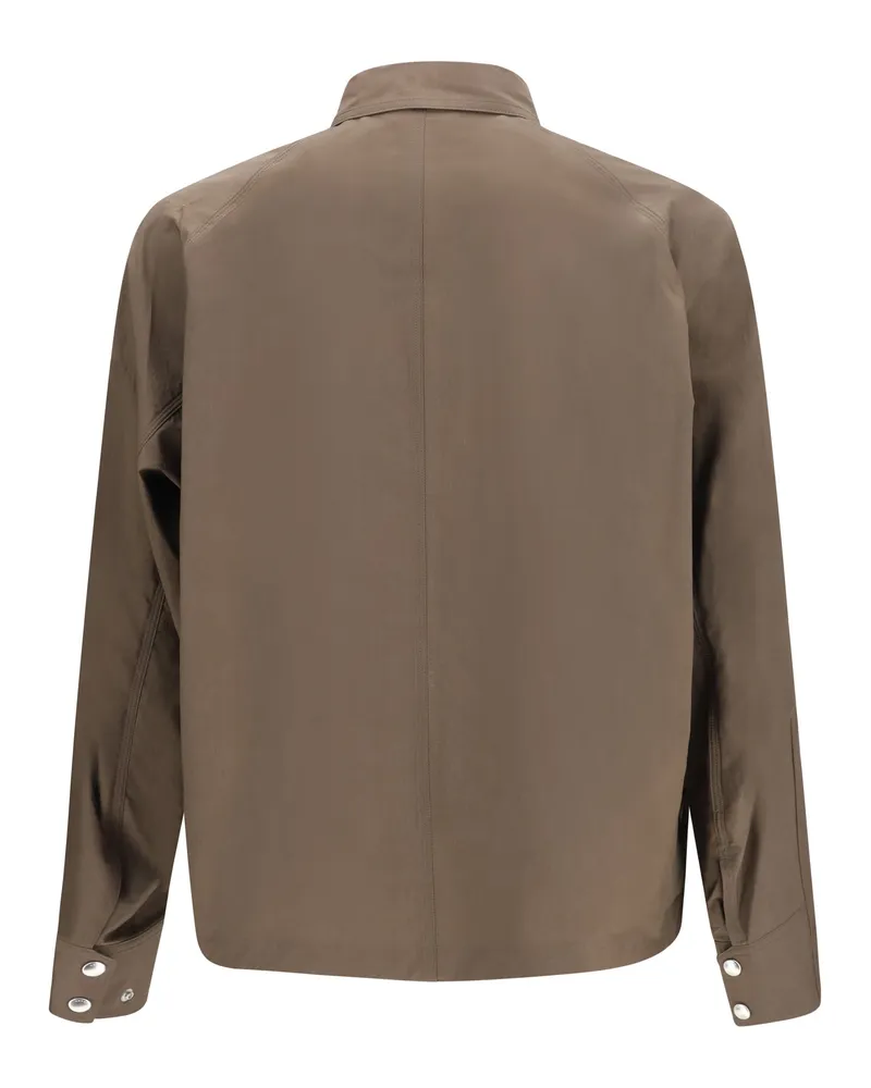Sacai Men's Cotton Typewriter Jacket Taupe Taupe