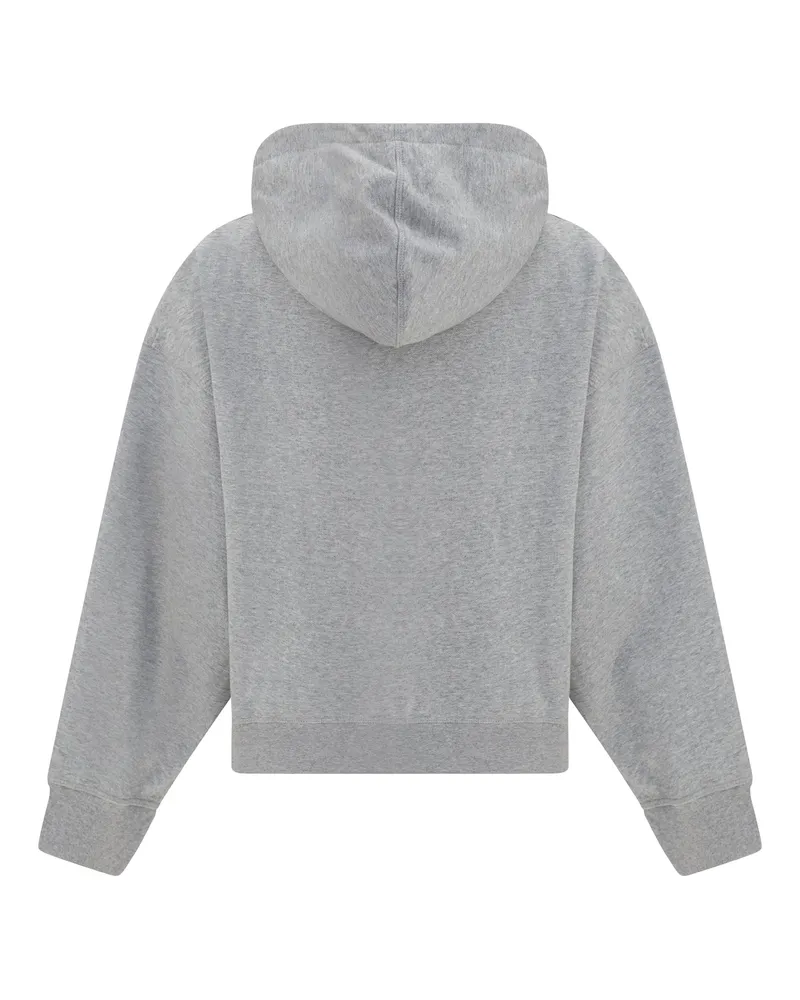 Ganni Women's Cotton Zip-Up Hoodie Paloma Sweatshirts Sweater Gray
