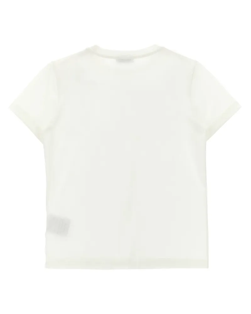 Moncler Logo-Print Cotton Jersey T-Shirt — White White
