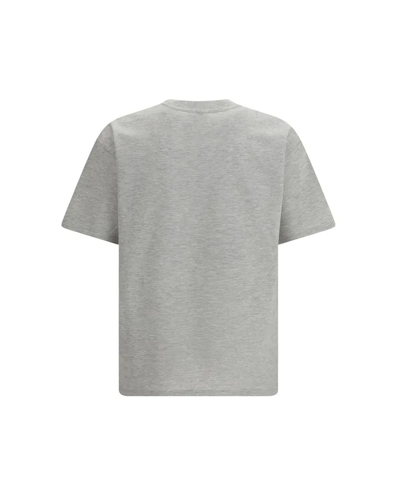 Saint Laurent Men's Gray Cotton T-Shirt Gray