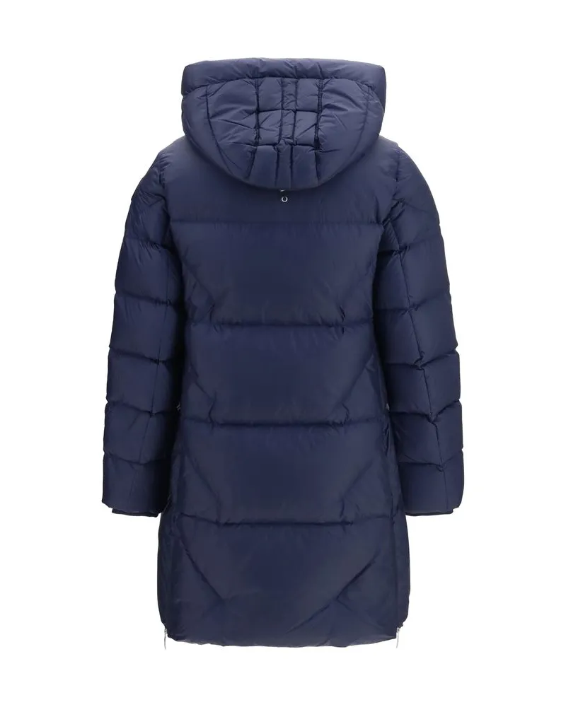 Parajumpers Women Blue Goose Down Full-Length Jacket Clothing Navy