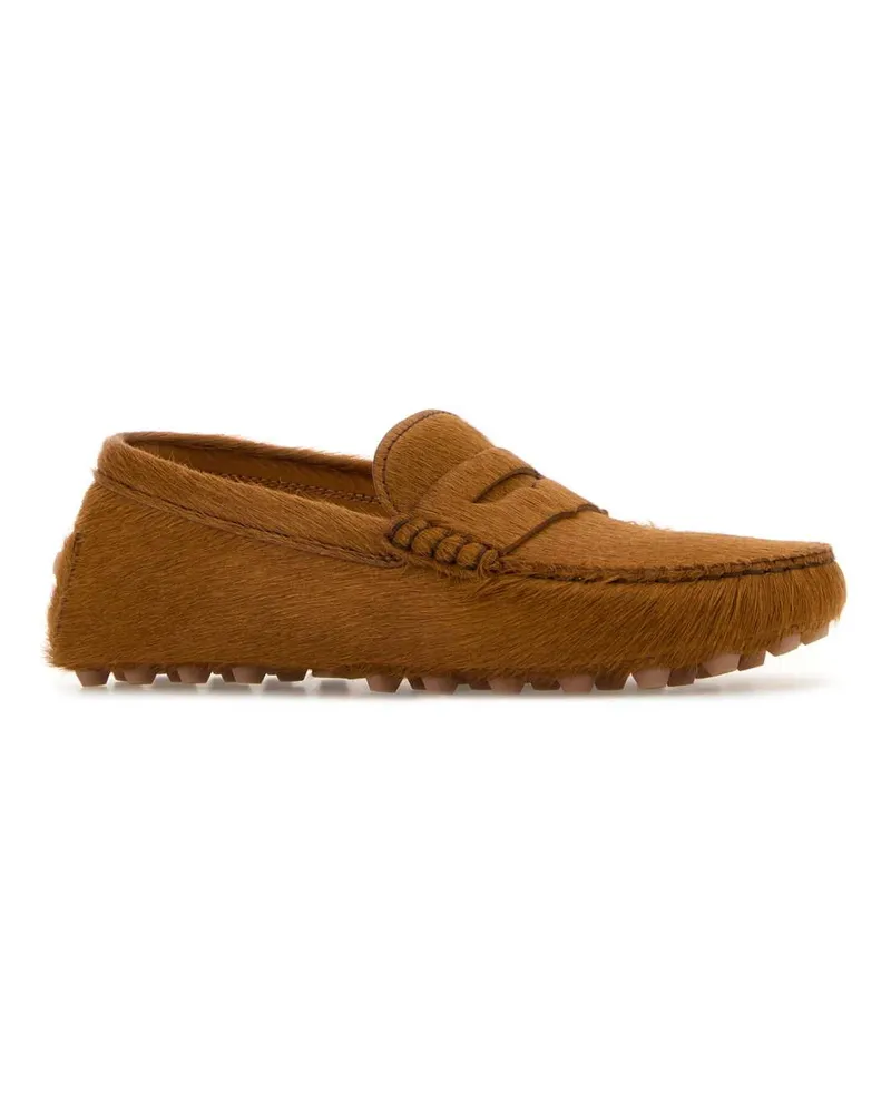 TOD'S Women's Macro Loafer Brown Leather Brown
