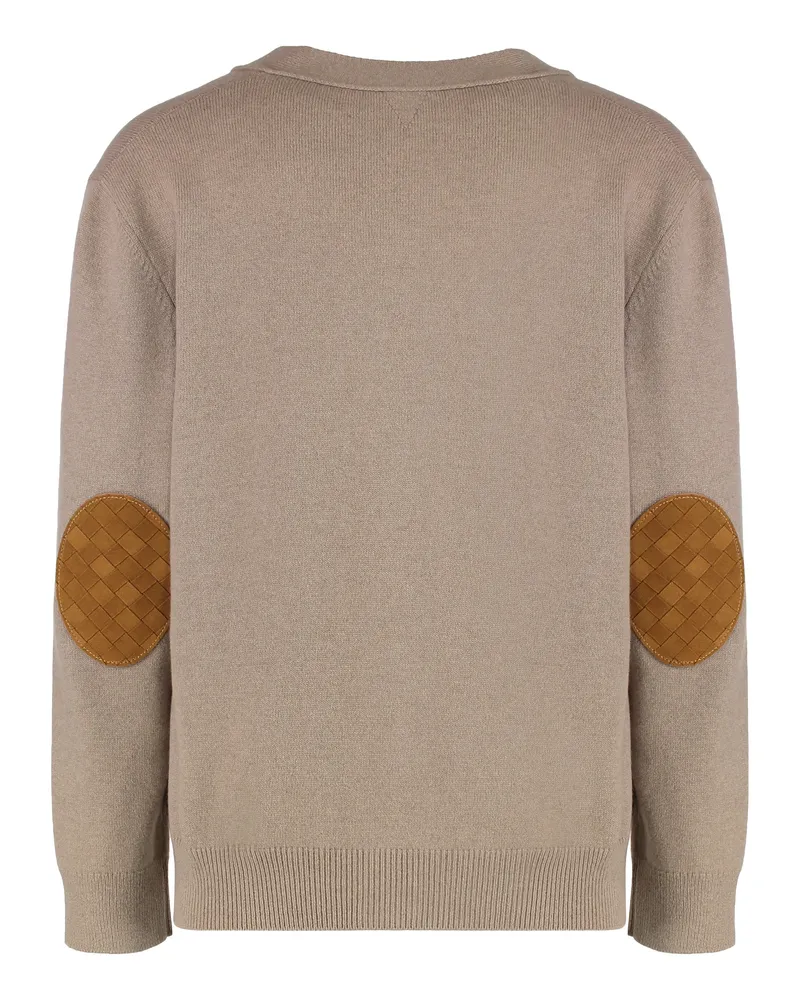 Bottega Veneta Men's Cashmere Cardigan Beige Cardigans Sweater Beige