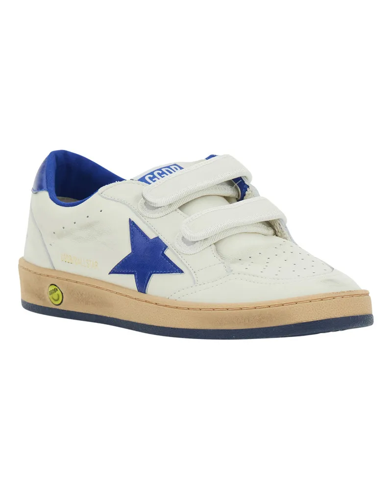 Golden Goose Boys' Kids Sneakers Ballstar White Leather Ovine Trainers White
