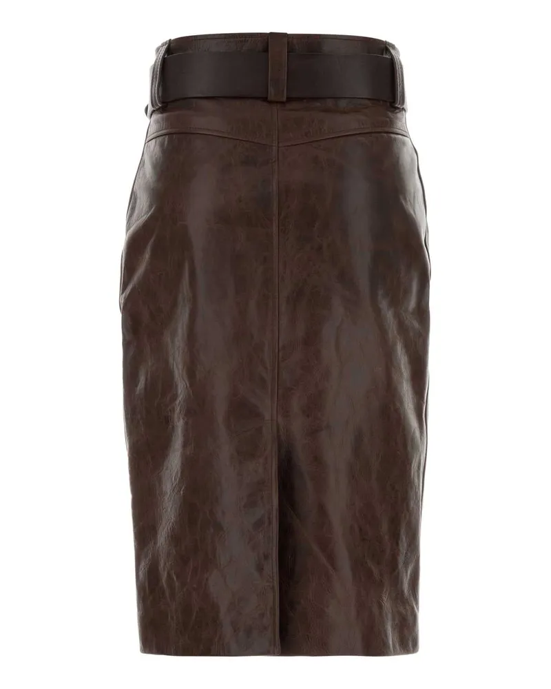 Saint Laurent Longue Skirt — Brown Brown
