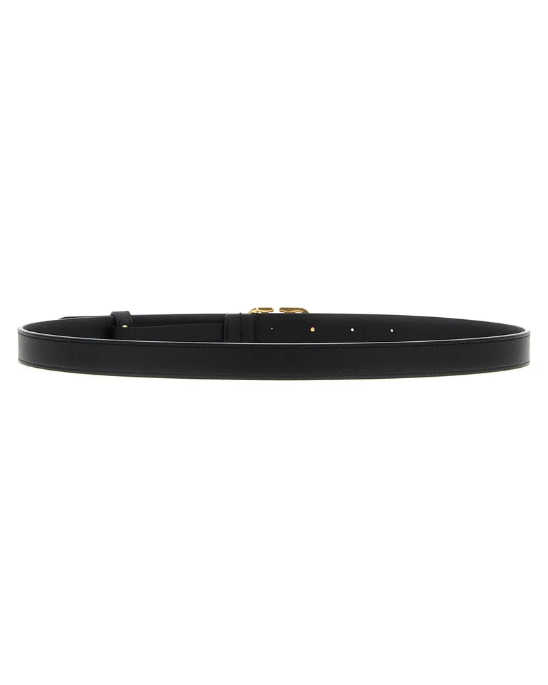 Valentino Garavani Women's Black Calfskin Regular Belt Black